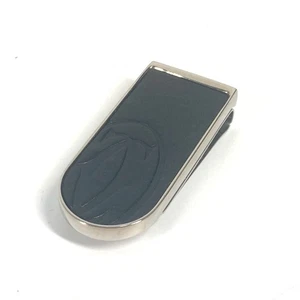 CARTIER logo Wallet Money clip SS / Leather Black/Silver - Picture 1 of 8