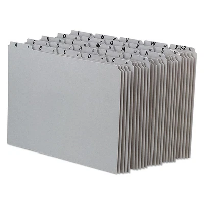 Pendaflex PN925 1/5Tab Alpha Pressboard Recycled Top Tab File Guides Lttr 25/ST - Image 1 of 4