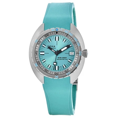 New DOXA Sub 200T Aquamarine Automatic Turquoise Men's Watch 804.10.241S.25 - Image 1 of 4