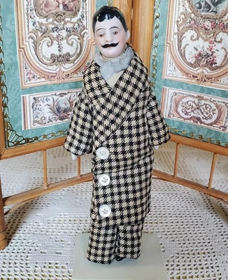 Muñeca caballero antigua de porcelana de 6" de la era eduardiana bisque #2 Foto 1 de 4