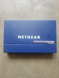 NetGear GS108 ProSafe 8-port Gigabit Switch v3 W/Adapter FREE S/H - Picture 1 of 5