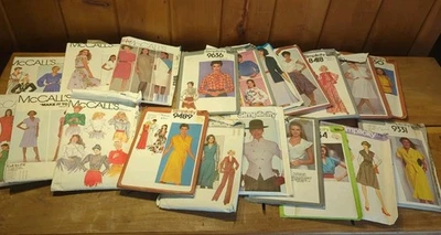 HUGE Lot of 20 CUT Vintage Sewing Patterns Simplicity and McCalls - Image 1 of 4