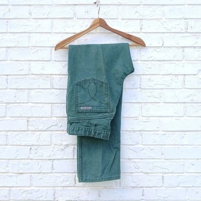 Vintage Calvin Klein Jeans Green Union Made Size 36 - Image 1 of 4
