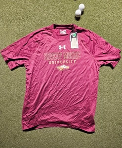Vintage Robert Morris University XL Mens Maroon Graphic Logo Tshirt NCAA - Picture 1 of 1