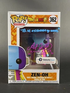 SARAH WIEDENHEFT SIGNED ZEN-OH GALACTIC TOYS EXCLUSIVE FUNKO POP DRAGONBALL JSA - Picture 1 of 6
