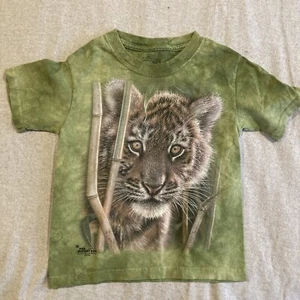 The Mountain- 2013 - Tiger Cub - Colin Bogle- T-Shirt Green Tie Dye - Kids Small - Picture 1 of 3