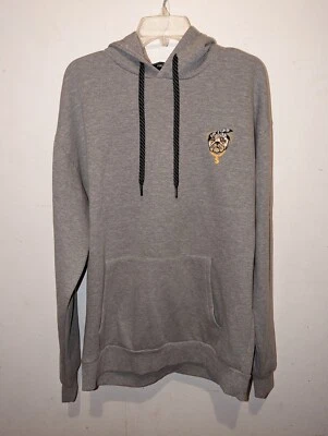 FOREVER 21 Hombre Sudadera Pullover Perro Sudadera con Capucha Talla Mediana Gris Jaspeado Foto 1 de 4