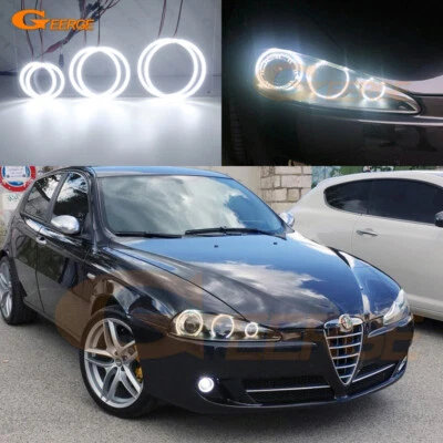 Kit de ojos de ángel LED ultra brillantes para Alfa Romeo 147 anillos halo luz diurna Foto 1 de 4