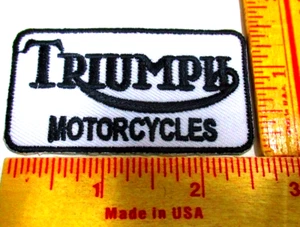 Triumph patch vintage collectible old British motorcycle biker memorabilia - Picture 1 of 1