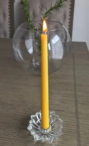7 Exclusive Candles PURE BEESWAX ( BEES WAX ) 9'' TAPER HANDMADE Burning Up 7 hr - Picture 1 of 4