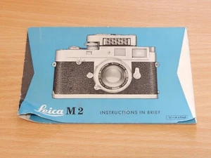 Leica M2 Camera Instructions In Brief - Picture 1 of 3