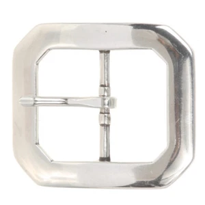 Fibbia per cintura rettangolare ottagonale a punta singola 1 5/8" (40 mm) - Foto 1 di 8