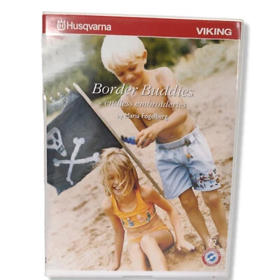 Viking Husqvarna "Border Buddies" Embroidery Design CD #72  Maria Fogelberg - Image 1 of 3