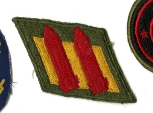 2nd Coast Artillery White Back Patch WWII Vintage Philadelphia Delaware - Picture 1 of 2