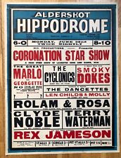 vintage Aldershot Hippodrome Variety Show Poster hampshire 