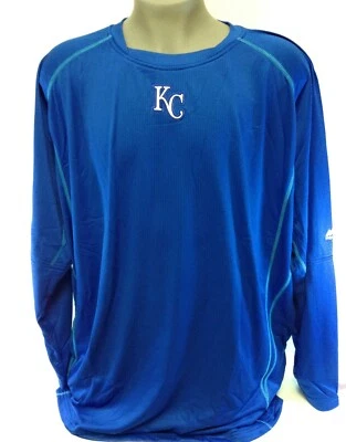 Mens Majestic Kansas City Royals Baseball Poly Texture Fleece Long Sleeve Shirt - Image 1 of 3