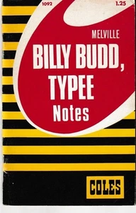 Melville: Billy Budd, Typee Notes - PB 1970 - Coles Notes - O.B. Emerson - Rare - Picture 1 of 1