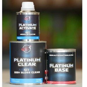 GM Chevy GMC PINT UNREDUCED Basecoat Paint + Clearcoat KIT PICK YOUR COLOR! - Picture 1 of 5