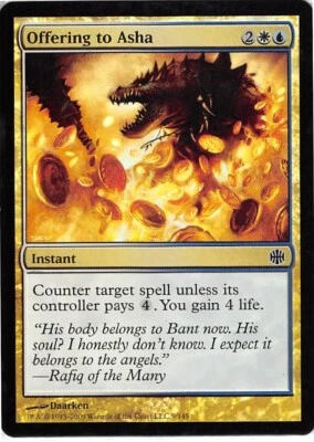 Offering to Asha *FOIL Common* Magic MtG x1 Alara Reborn MP - Image 1 of 3