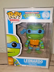 FUNKO POP Teenage Mutant Ninja Turtles Leonardo 63 IN PROTECTOR 2013 Selten! - Picture 1 of 3