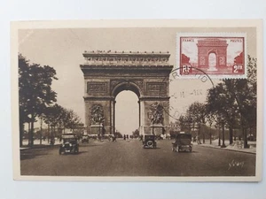 Carte Maximum Arc de Triomphe N° 258 obl. cachet Horoplan années 30 édition d'Ar - Picture 1 of 2
