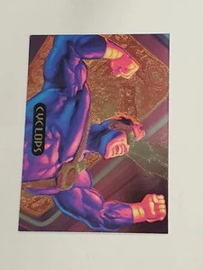 1994 Fleer Marvel Masterpieces Power Blast #4 of 9 Cyclops Foil Chase Card - Picture 1 of 2