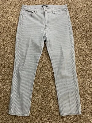 Pantalones Ralph Lauren a rayas azules y blancos para mujer talla 12 Foto 1 de 4