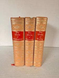 Lot 3 Black's Readers Service The Works of Stevenson Kipling Shakespeare Books - Picture 1 of 7