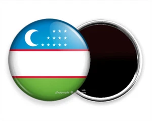 Usbekistan Flagge O'Zbekiston Yangilik Logo Kühlschrank Kühlschrank Notiz Halter Magnet - Bild 1 von 1
