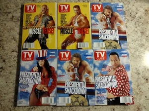Vintage WWF TV Guide 2000 Presidential Smackdown! Rock Chyna Triple H Jericho - Picture 1 of 13