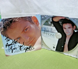 JEFF TIMMONS pop Whisper That Way CD autograph 98 Degrees 2004 Jim Brickman - Picture 1 of 2