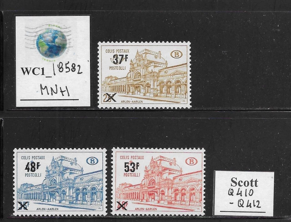 WC1_18582. BELGIUM. 1970 parcel post set. Sc. Q410-Q412. MNH - Image 1 of 1