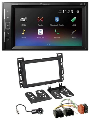 Pioneer DAB MP3 2DIN Bluetooth USB Autoradio für Chevrolet Opel GT 07-09 - Bild 1 von 4