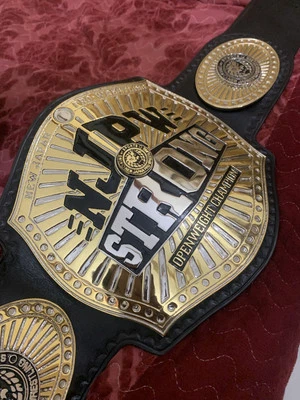 Cinturón Campeonato Iwgp Fuerte Peso Pesado, 4mm Zinc, Chapado en Oro. Cuero Real Foto 1 de 4