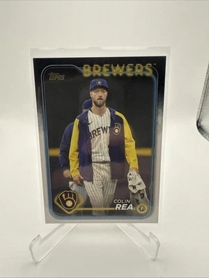 Colin Rea 2024 Topps Update Golden Mirror Image Variation #US171 Brewers SSP - Image 1 of 2