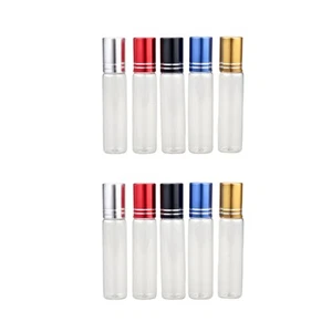  10 Pcs Abfüllung Ätherischer Öle Nachfüllbare Flaschen Behälter Für - Afbeelding 1 van 12