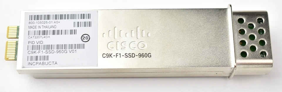 Cisco C9K-F1-SSD-960G 960GB Pluggable SSD Storage - Catalyst C9500 / 9500 Series - Image 1 of 4