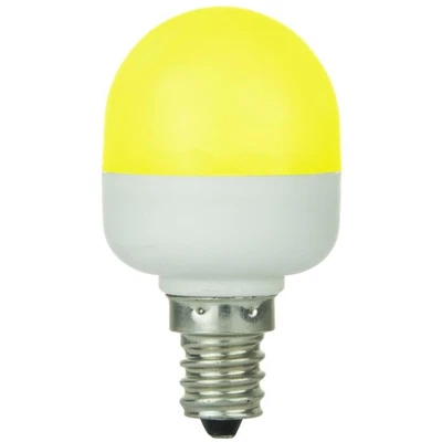 SUNLITE Yellow LED T10 Tubular Indicator Candelabra Base Light Bulb - Image 1 of 2