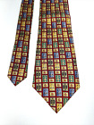Paul Simon Collection XXI By Richel 57” Tie 100% Silk Handmade In Spain Multi