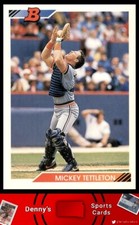 1992 Bowman #117 Mickey Tettleton Detroit Tigers Baseball Card
