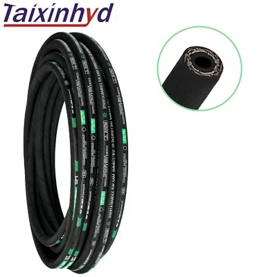 1/2 in x 100 ft，3988 PSI Hydraulic Oil Hose, High-Tensile Steel Wire Braid-New - Image 1 of 4
