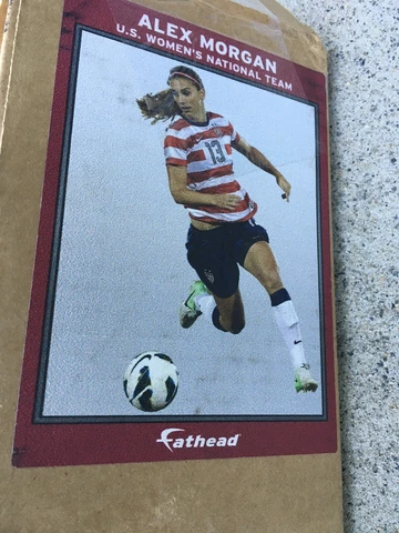 U.S. Women’s National Soccer Team Alex Morgan Life Size Ball Control FatHead HTF Cover