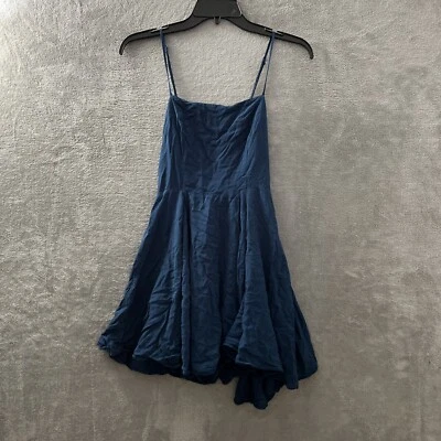 Тишина + шум туника верхний женщин маленький твердый синий без рукавов размер молнии вискоза - Изображение 1 из 4