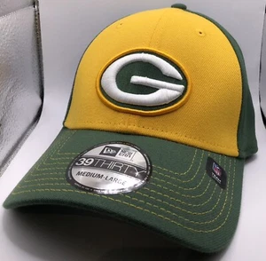 MEN'S GREEN BAY PACKERS NFL NEW ERA CLASSIC D1 39THIRTY FLEXFIT HAT - SIZE: M/L - Picture 1 of 6
