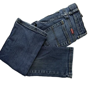 Wrangler Classic Straight Fit, Blue Jeans Size Youth Regular 6 Adjustable Waist - Picture 1 of 11