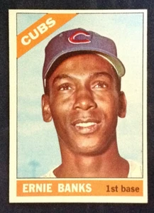 1966 #110 Ernie Banks Chicago Cubs Topps Baseball EX-MT+ $2 Shipping - Picture 1 of 2
