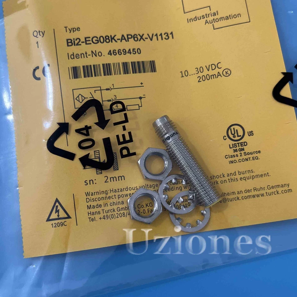 Turck Bi2-eg08k-ap6x-v1131 4669450 Proximity Sensor BI2EG08KAP6XV1131