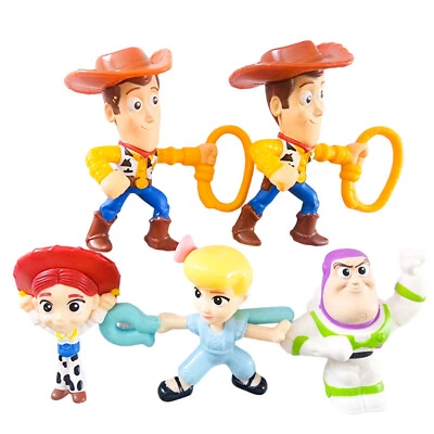 McDonalds Happy Meal Toy Story 4 Figures Cake Toppers Lot of 5 Woody Buzz - Image 1 of 4