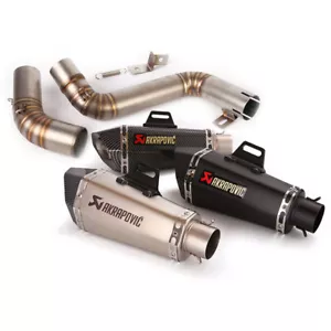 Mid Exhaust Link Pipe 51mm Muffler Silencers Modified for Duke 390 200 2012-2016 - Picture 1 of 10