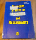 LOT OF 5 UNIFORM SYSTEM OF ACCOUNTS FOR RESTAURANTS 7th ed. By Laventhol Horvath